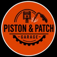 Piston & Patch Garage Logo