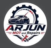 Arjun Car and Bike MOT Station Logo