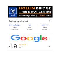 Hollin Bridge Tyre & MOT Centre Logo